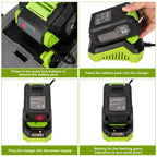 Cordless 13" 40V Lawn Mower Brushless Lawn Mower W/ 4Ah Battery &amp; Charger
