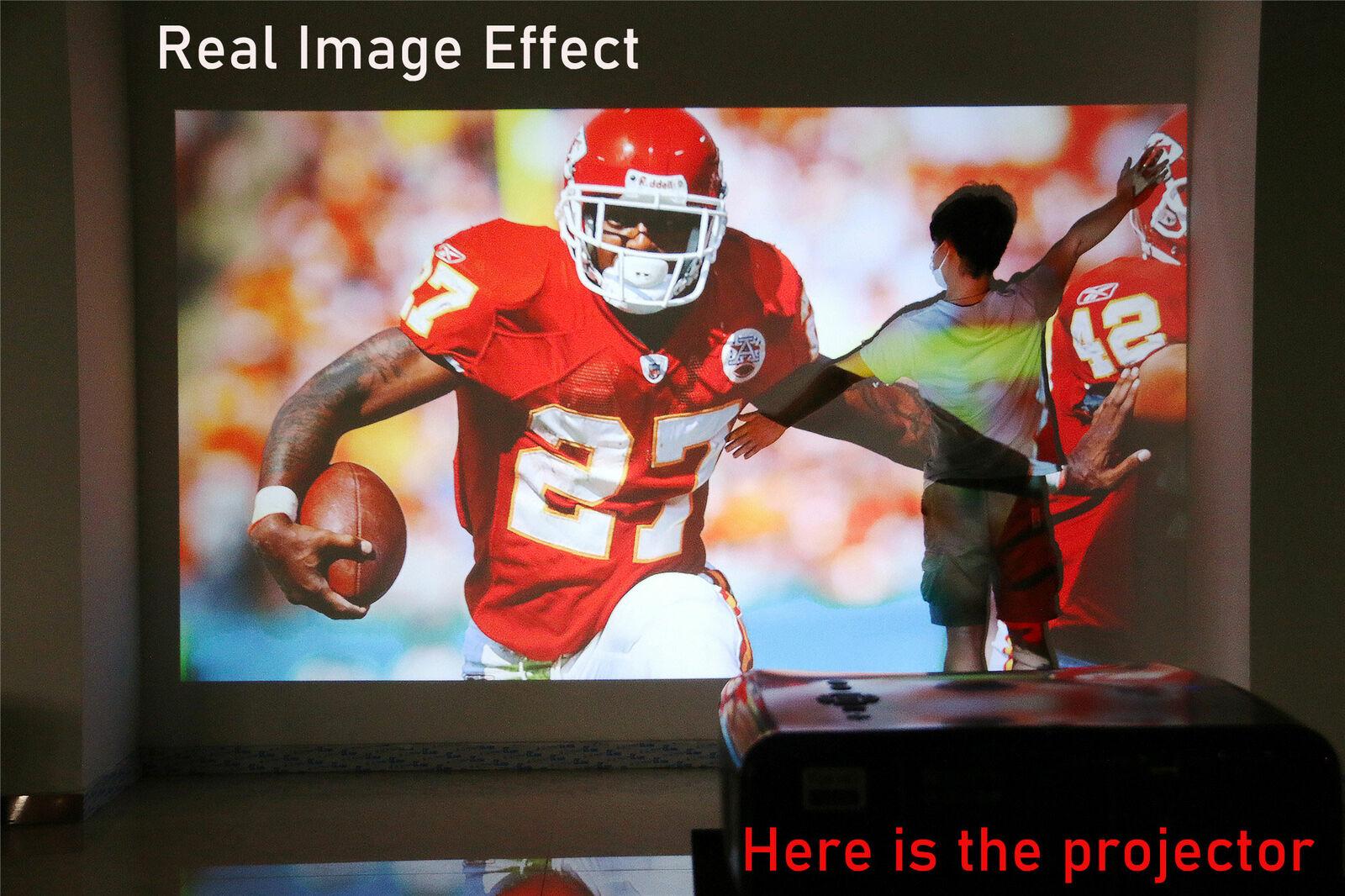 10000:1 4k projector native 1080p home theater 200'' display movie tv 8500lms