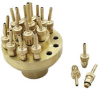 Gardening Watering 1Pc Brass Adjustable Scattering Fireworks Fountain Nozzle 1"/1.5" Three-Layer Flower with Valve Garden Landscape Pond Sprinkler Gardening Tools (Color : 1.5 inch)