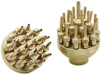 Gardening Watering 1Pc Brass Adjustable Scattering Fireworks Fountain Nozzle 1"/1.5" Three-Layer Flower with Valve Garden Landscape Pond Sprinkler Gardening Tools (Color : 1.5 inch)