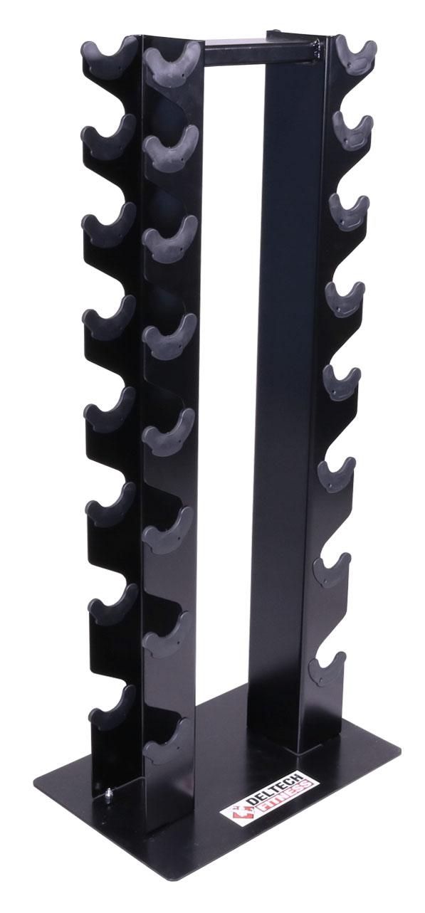 8 Pair Vertical Dumbbell Rack (DF5200) by Deltech Fitness