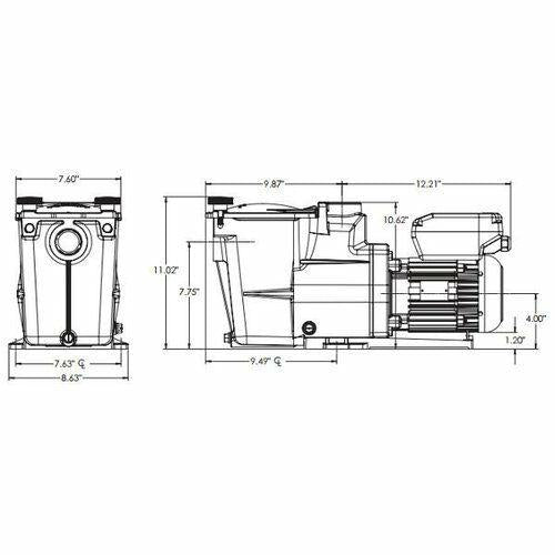 hayward super pump vs variable speed pool &amp; spa pump - 230v