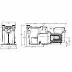 hayward super pump vs variable speed pool &amp; spa pump - 230v