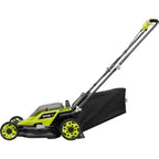 18V Lithium-Ion Cordless Battery Walk Behind Push Lawn Mower W Battery & Charger