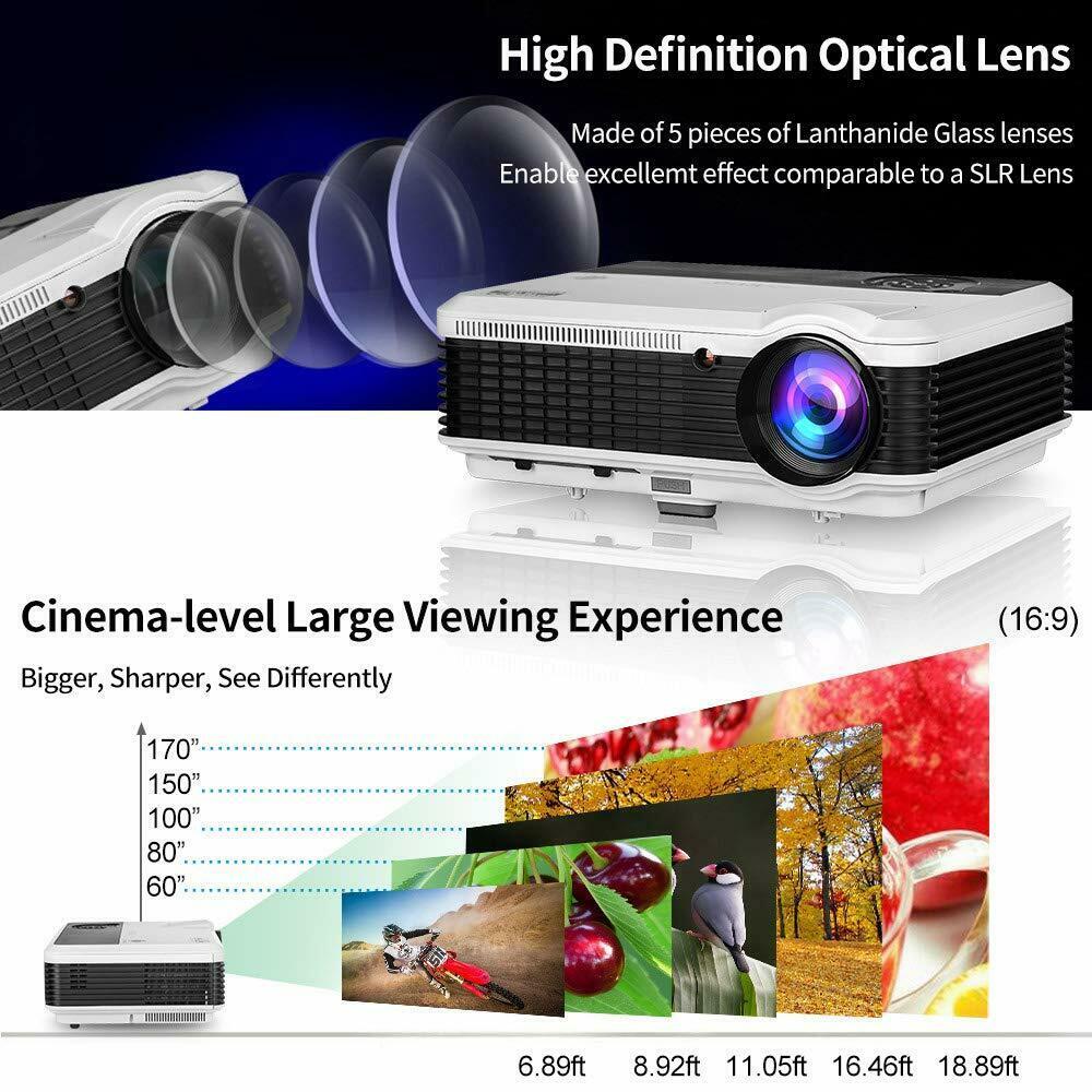 6000lms hd android wifi movie projector proyector home theater wireless video tv