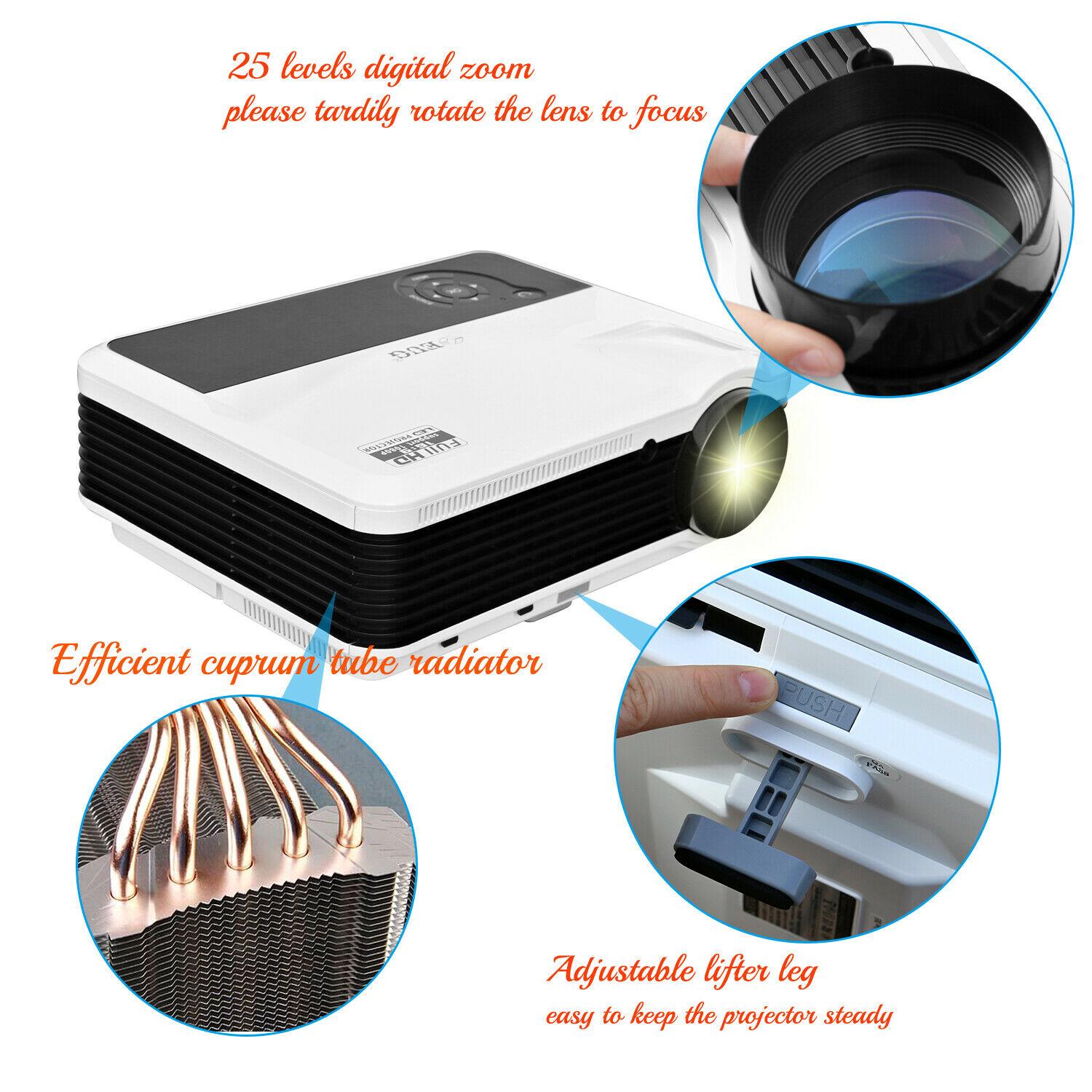 6000lms hd android wifi movie projector proyector home theater wireless video tv