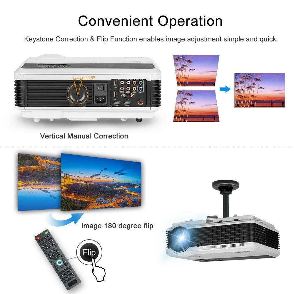 6000lms hd android wifi movie projector proyector home theater wireless video tv