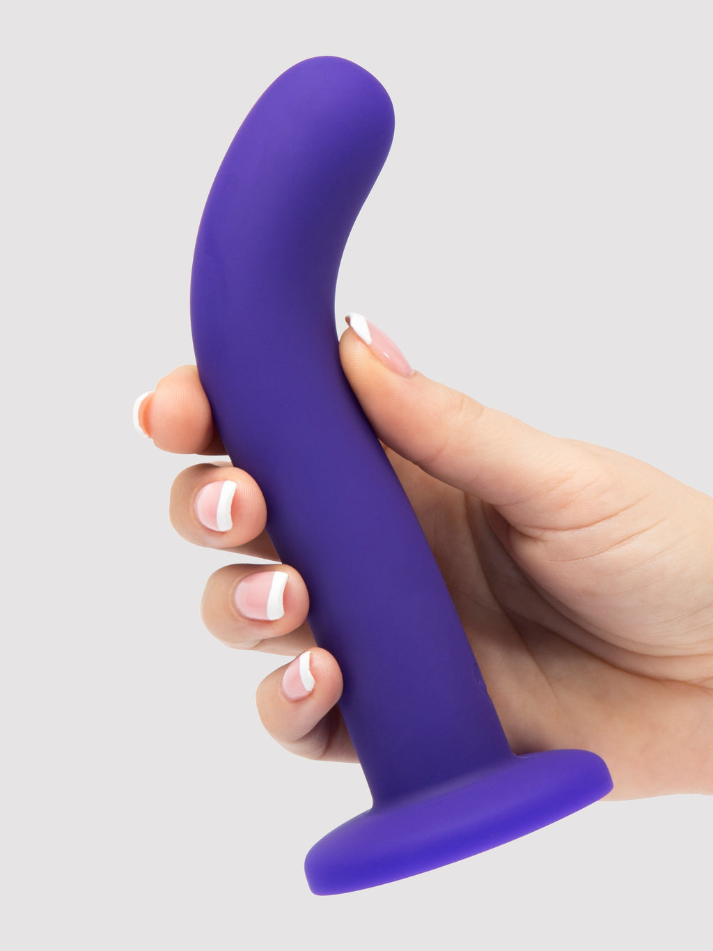 Lovehoney Silicone Suction Cup G-Spot Dildo 7 Inch, Purple