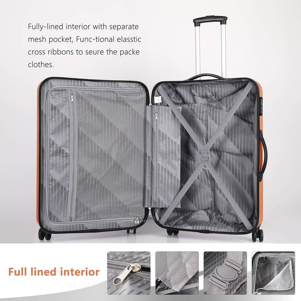 Anti-scratch ABS Material Hardside Spinner luggage, 28inch luggage, Wear-resistant, Lightweight Spinner Suitcase