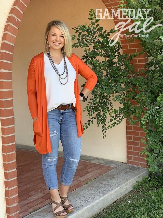 long pocket cardigan
