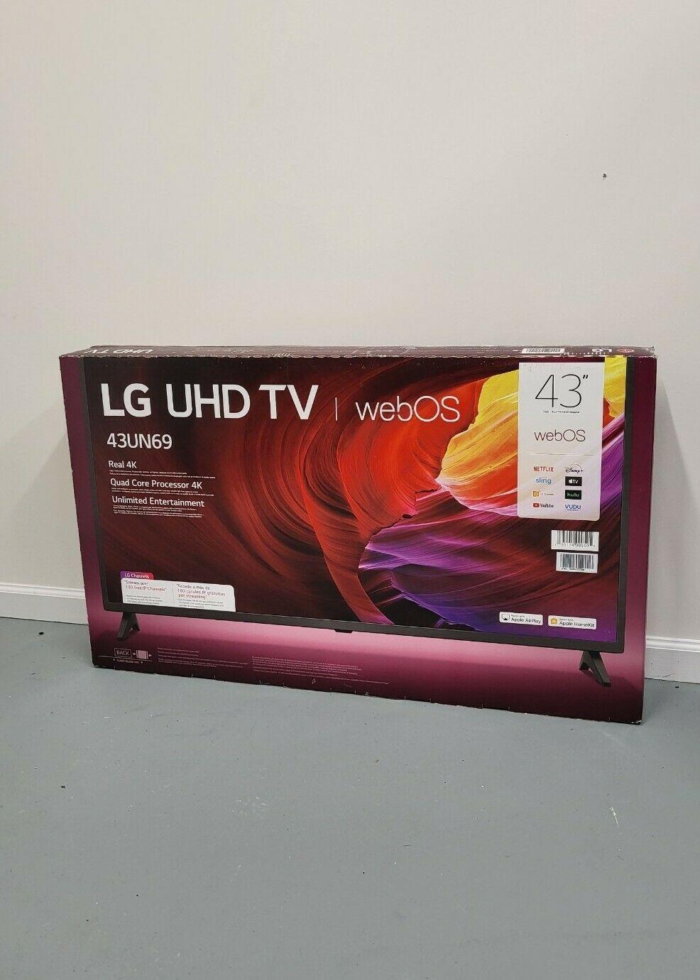 lg 43" uhd 4k webos smart tv