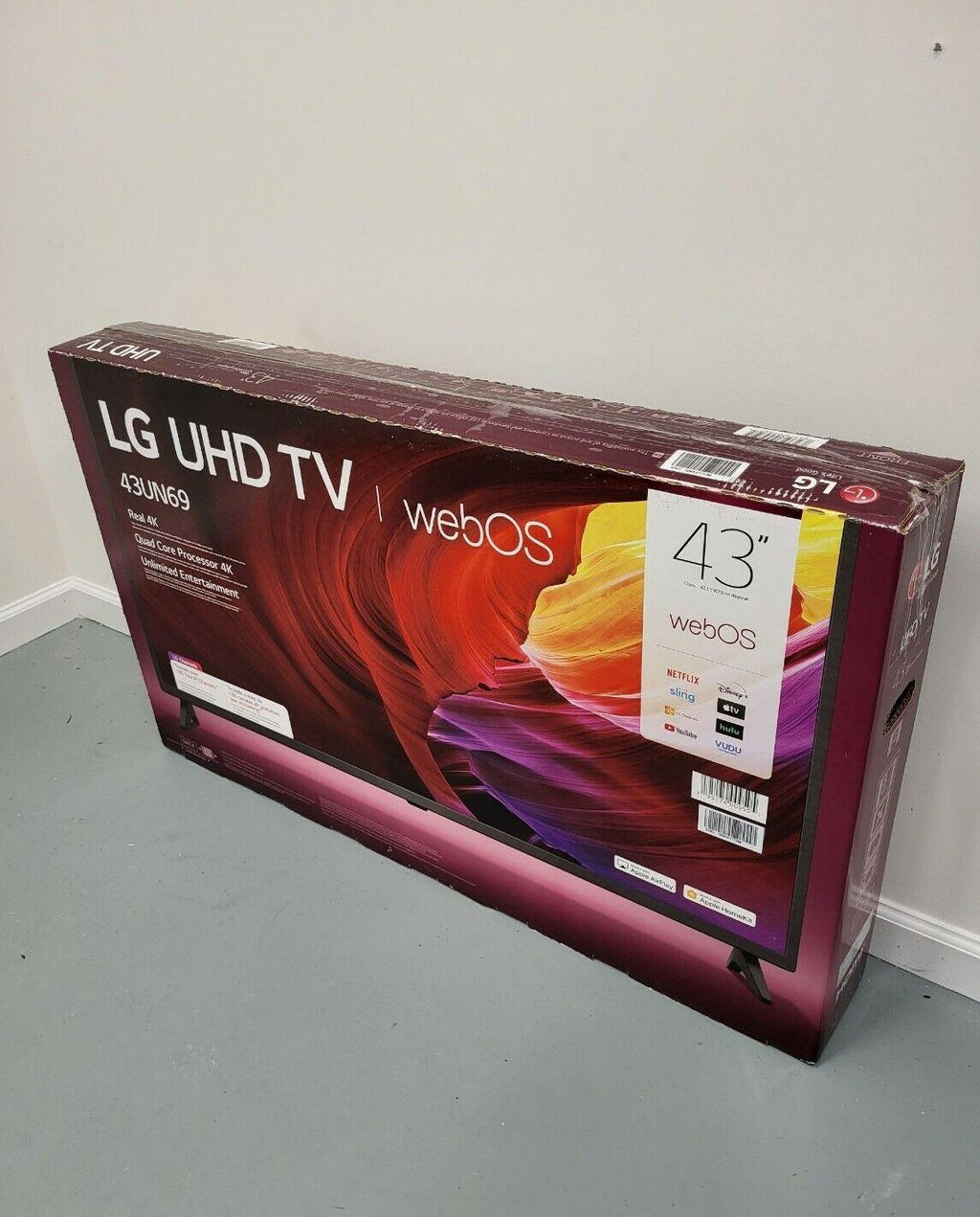lg 43" uhd 4k webos smart tv
