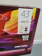 lg 43" uhd 4k webos smart tv