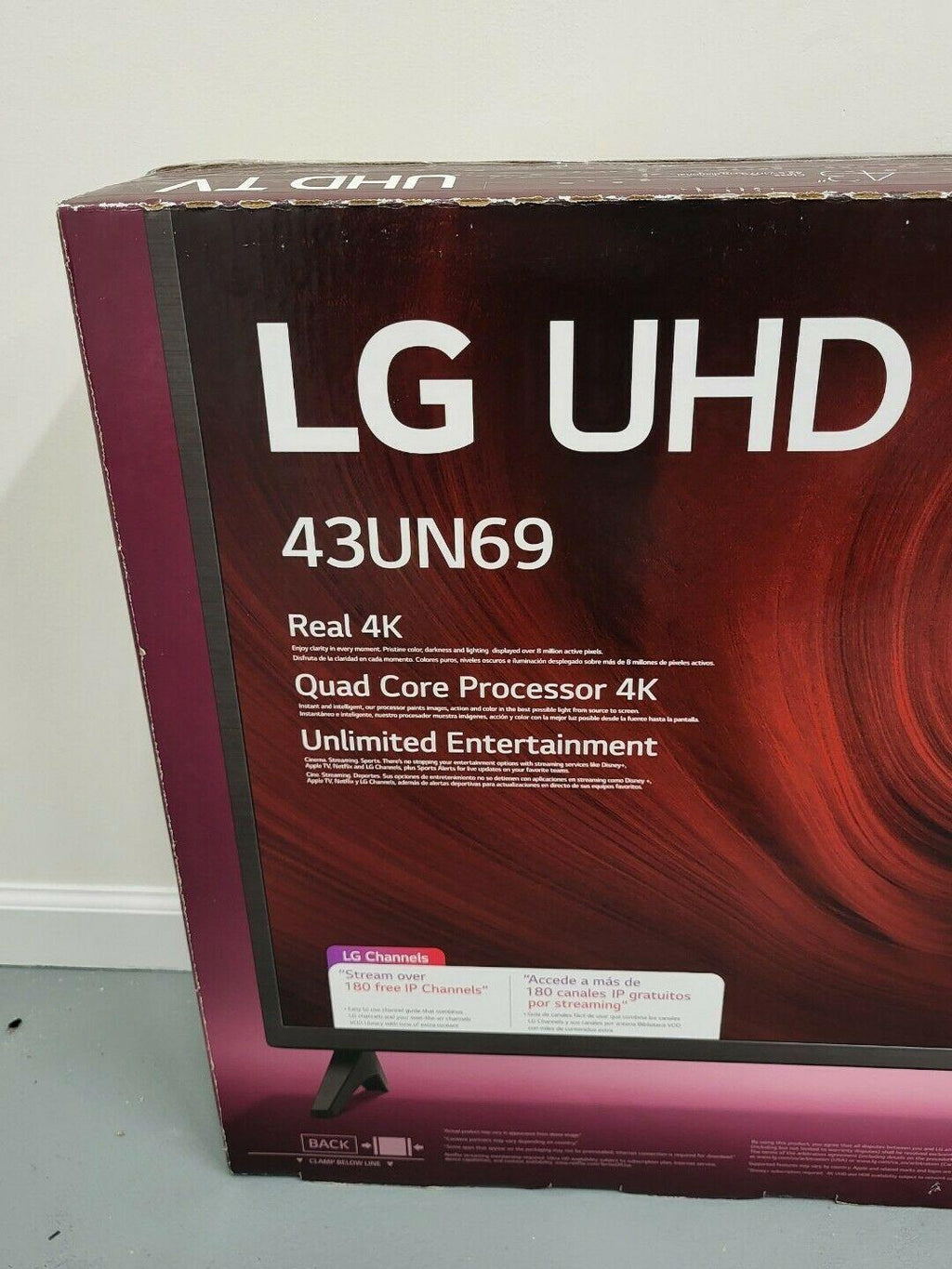 lg 43" uhd 4k webos smart tv