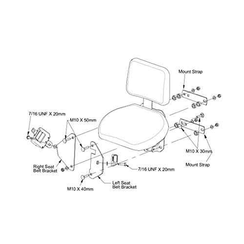 e-al173569"buddy seat" for john deere 7130, 7210, 7220, 7230, 7320, 7330, 7410, 7420, 7510, 7520, 7600, 7610, 7700, 7710, 7800, 7810, 7430, 7530++