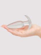 BASICS Clear T-Bar Butt Plug, Clear