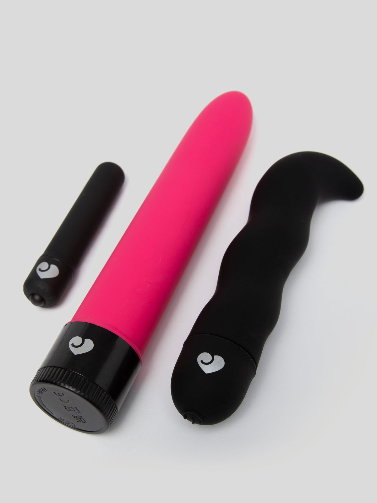 Lovehoney First Time Fun Vibrator Starter Kit (4 Piece), Black | Black
