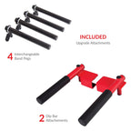 Body Power Deluxe Rack Cawith Accessories, Safety Bars, Floor-Mount Anchors PBC5380 with 800 Lbs. Capacity