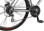 Schwinn Phocus 1500 Flat Bar Sport Fitness Hybrid Bikes, 17-Inch/Small Step-Through or 19-Inch/LarStep-Over Aluminum Frame with  24-Speed Drivetrain, Disc Brakes, and 700c Wheels, Matte Grey