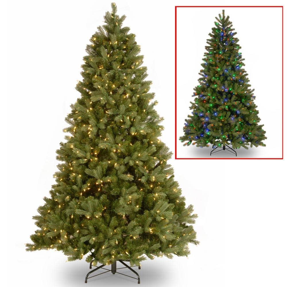 7.5 ft. Downswept Douglas Fir Artificial Christmas Tree with Dual Color LED Lights