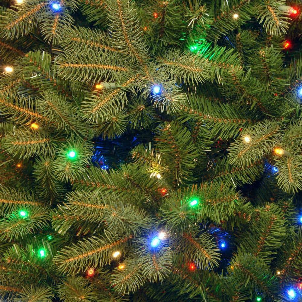 7.5 ft. Downswept Douglas Fir Artificial Christmas Tree with Dual Color LED Lights