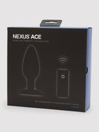 Nexus Ace Large Extra Quiet Remote Control Vibrating Butt Plug 5 Inch, Black
