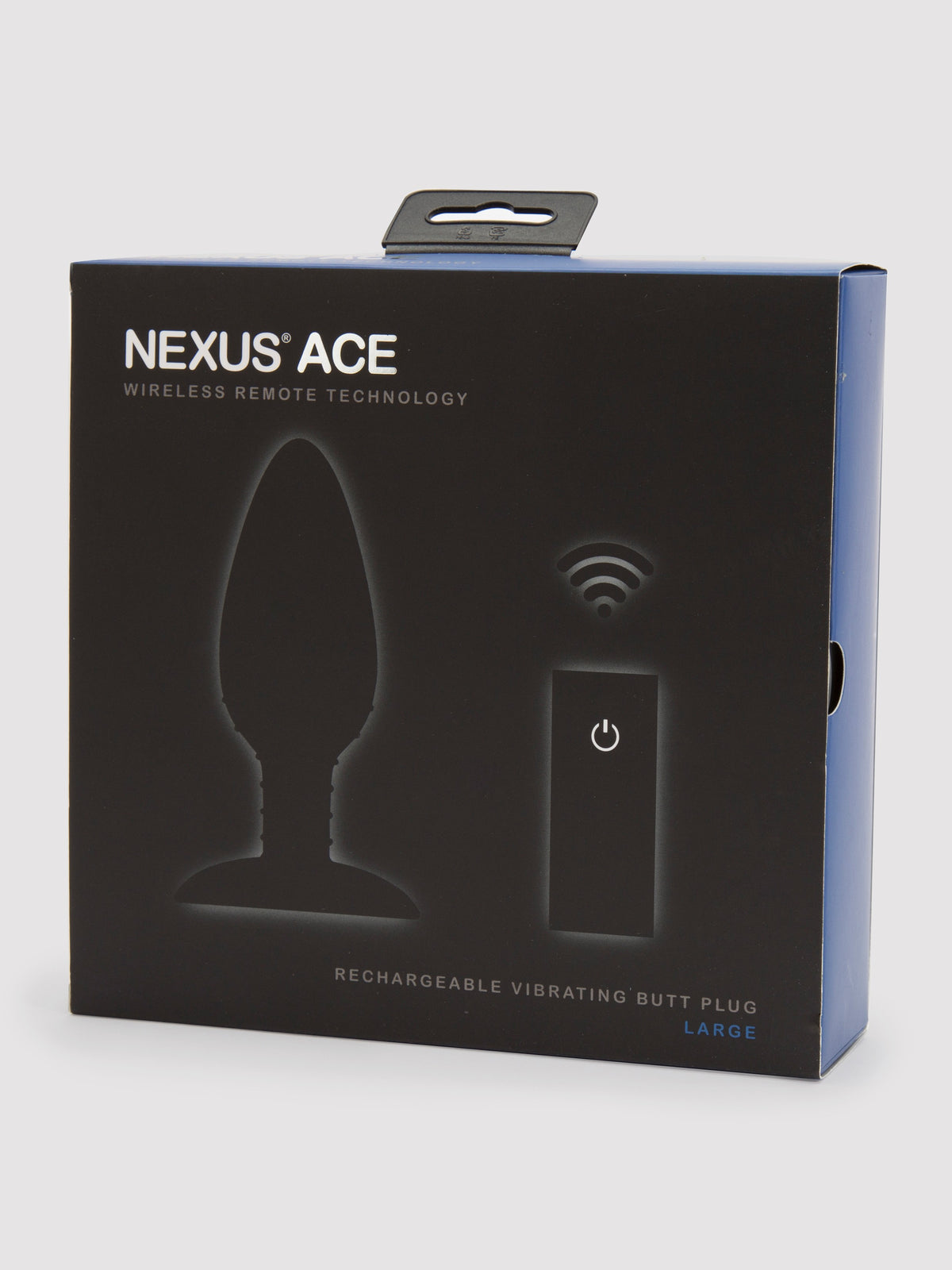 Nexus Ace Large Extra Quiet Remote Control Vibrating Butt Plug 5 Inch, Black