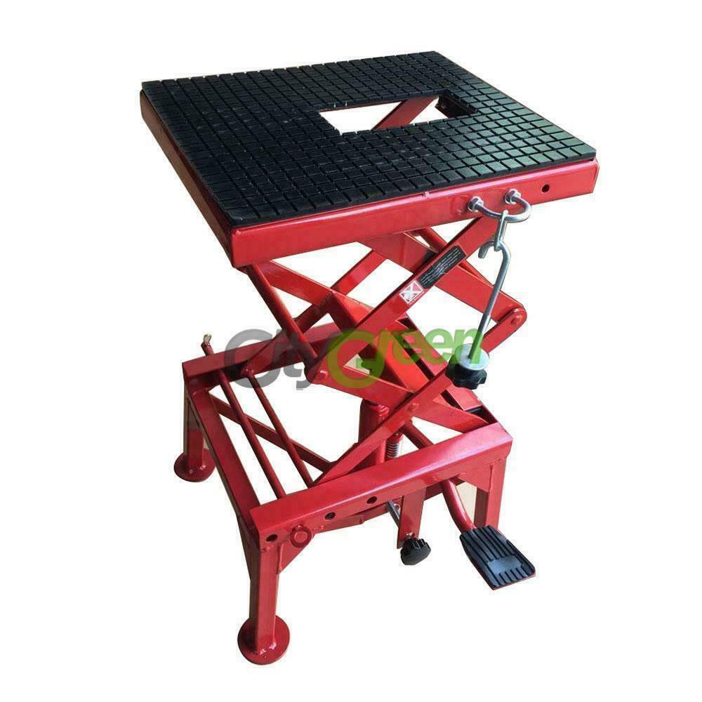 Motorcycle Hydraulic Scissor Floor Jack Lift Stand Hoist Center Stand Lift