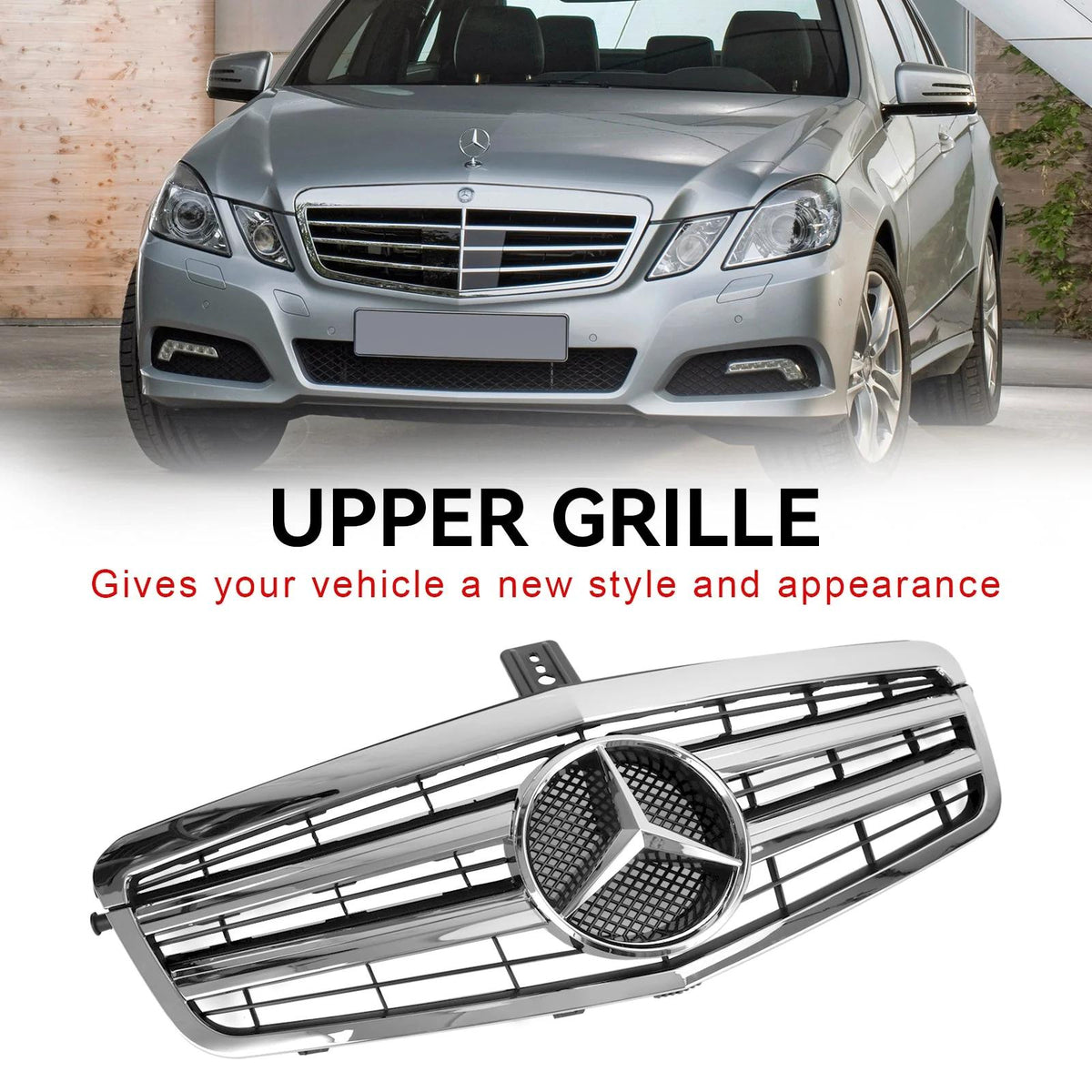 2010-2013 Benz W212 E-Class E200 E220 E350 E550 Front Bumper Grille Grill Generic