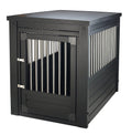 APet Espresso Dog Crate w/Metal Spindles L