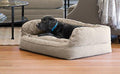 Orvis Comfortfill-eco Couch Dog Bed/LarDogs 60-90 Lbs, Heathered Khaki,