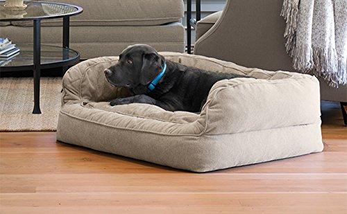 Orvis Comfortfill-eco Couch Dog Bed/LarDogs 60-90 Lbs, Heathered Khaki,