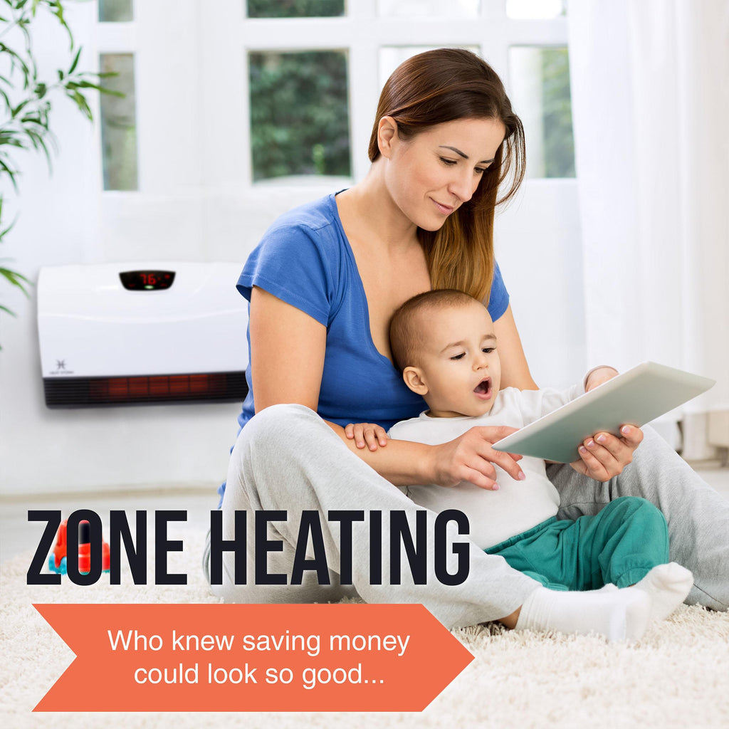Heat Storm Phoenix 1500W WiFi Infrared Space Heater, Indoor, White, HS-1500-PHX-WIFI