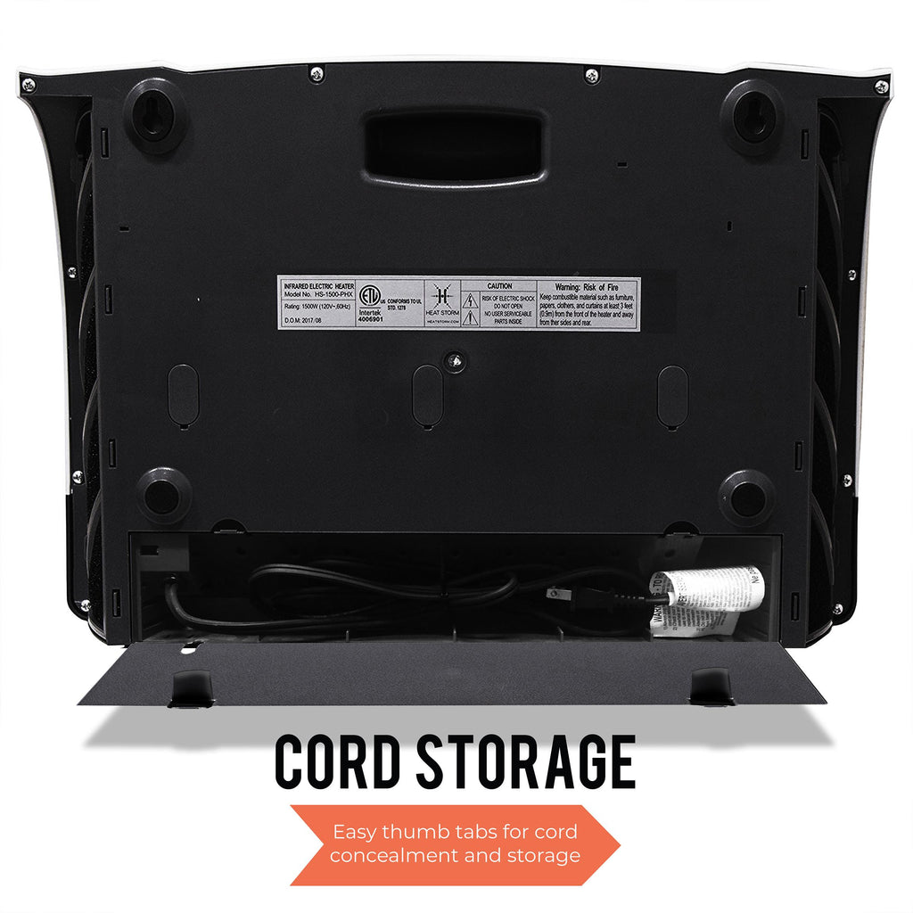 Heat Storm Phoenix 1500W WiFi Infrared Space Heater, Indoor, White, HS-1500-PHX-WIFI