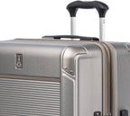 Platinum Elite Hardside Expandable Spinner Wheel Luggage TSA Lock Hard Shell Polycarbonate Suitcase, Metallic Sand, 2-Piece Set (21/25)