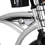Huffy 26 In. Nel Lusso Men’s Beach Cruiser Bike, Silver