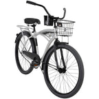 Huffy 26 In. Nel Lusso Men’s Beach Cruiser Bike, Silver
