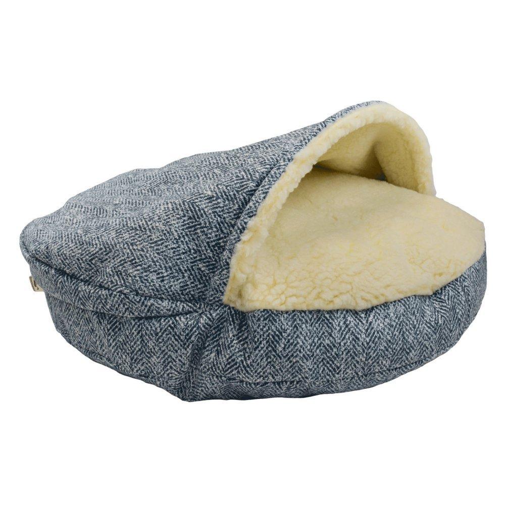 Snoozer Premium Micro Suede Cozy Cave Pet Bed in Palmer Indigo