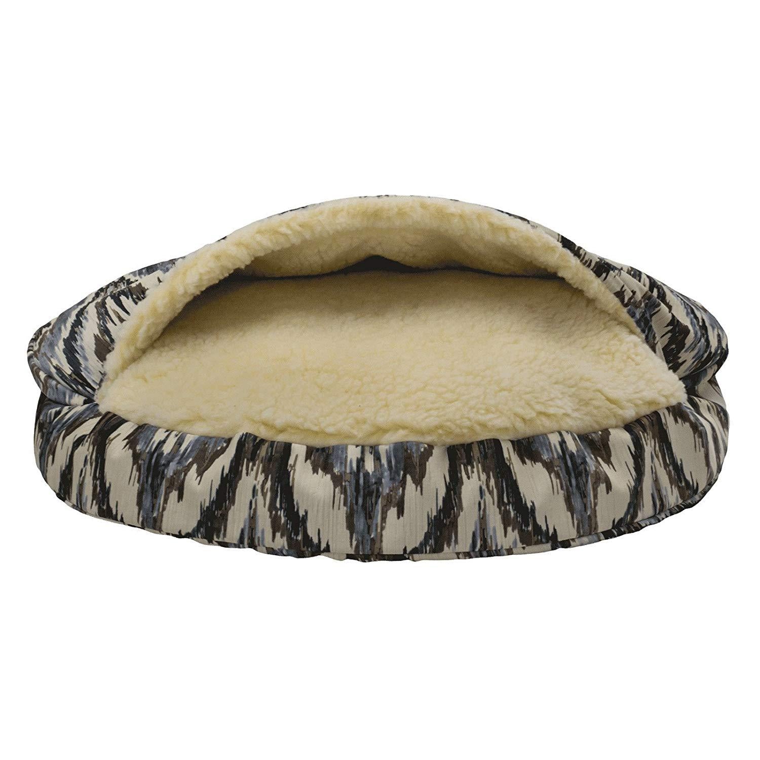 Snoozer Premium Micro Suede Cozy Cave Pet Bed in Red