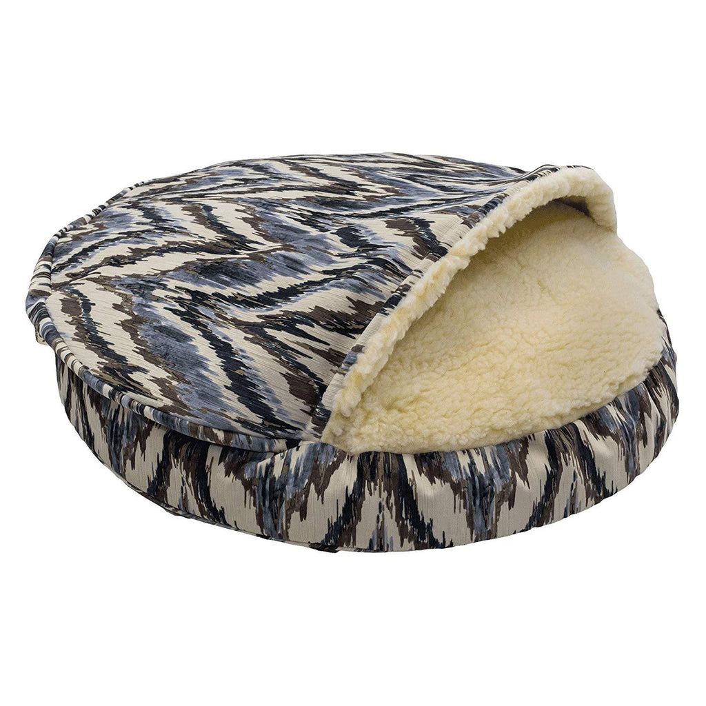 Snoozer Premium Micro Suede Cozy Cave Pet Bed in Palmer Indigo