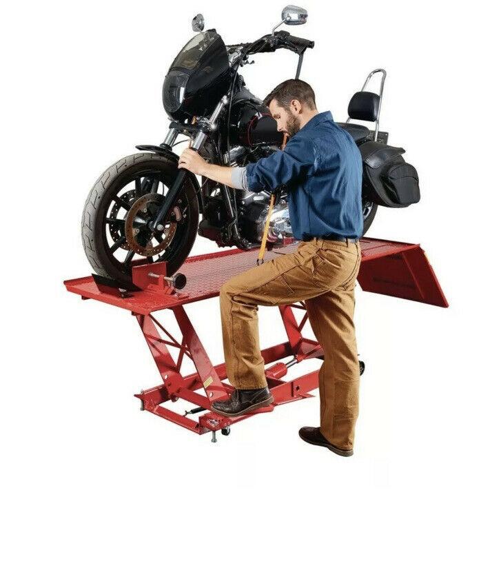 Motorcycle Lift 1000 LB (1/2 Ton) Capacity  Lift ATV Lift Bike Stand Jack Table