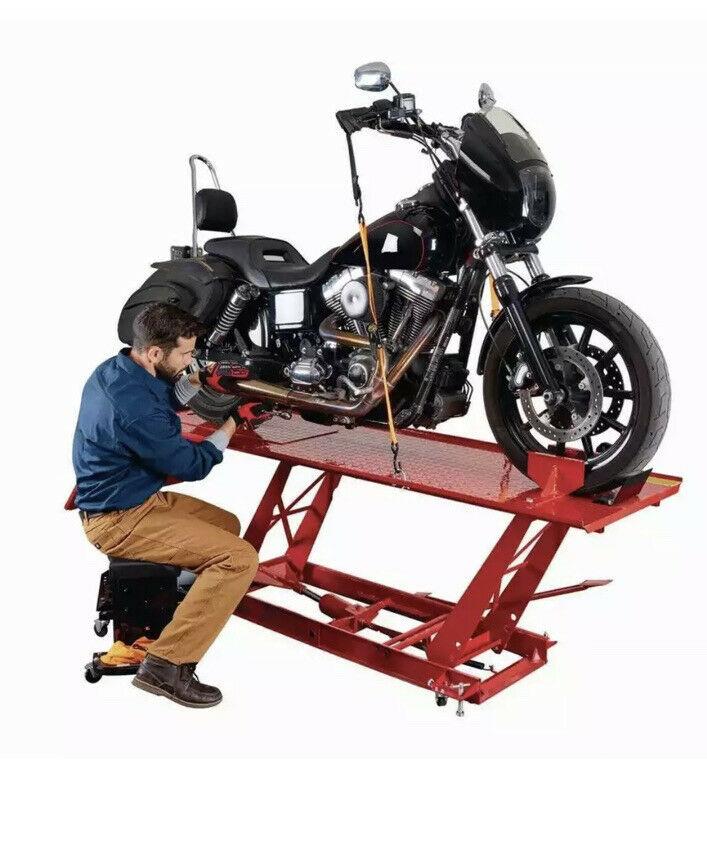 Motorcycle Lift 1000 LB (1/2 Ton) Capacity  Lift ATV Lift Bike Stand Jack Table