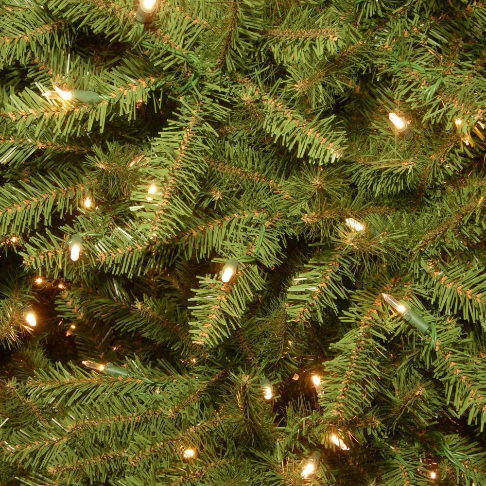 Artificial Christmas Tree 6.5-Ft Dunhill Fir Slim Lighted Traditional Green