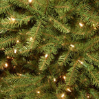 Artificial Christmas Tree 6.5-Ft Dunhill Fir Slim Lighted Traditional Green