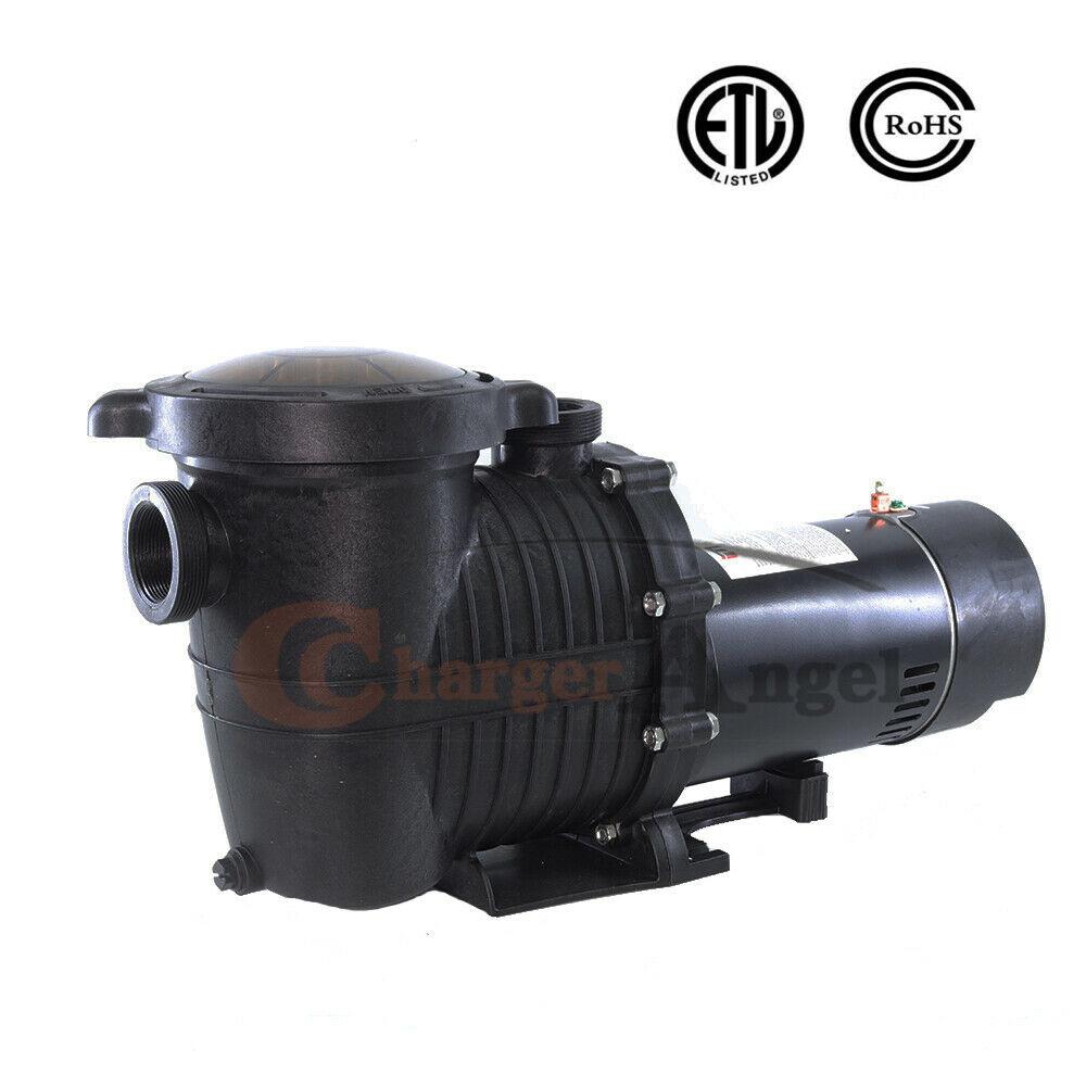 2hp 2speed 220-24v inground swimming pool pump motor strainer w/1.5'' npt