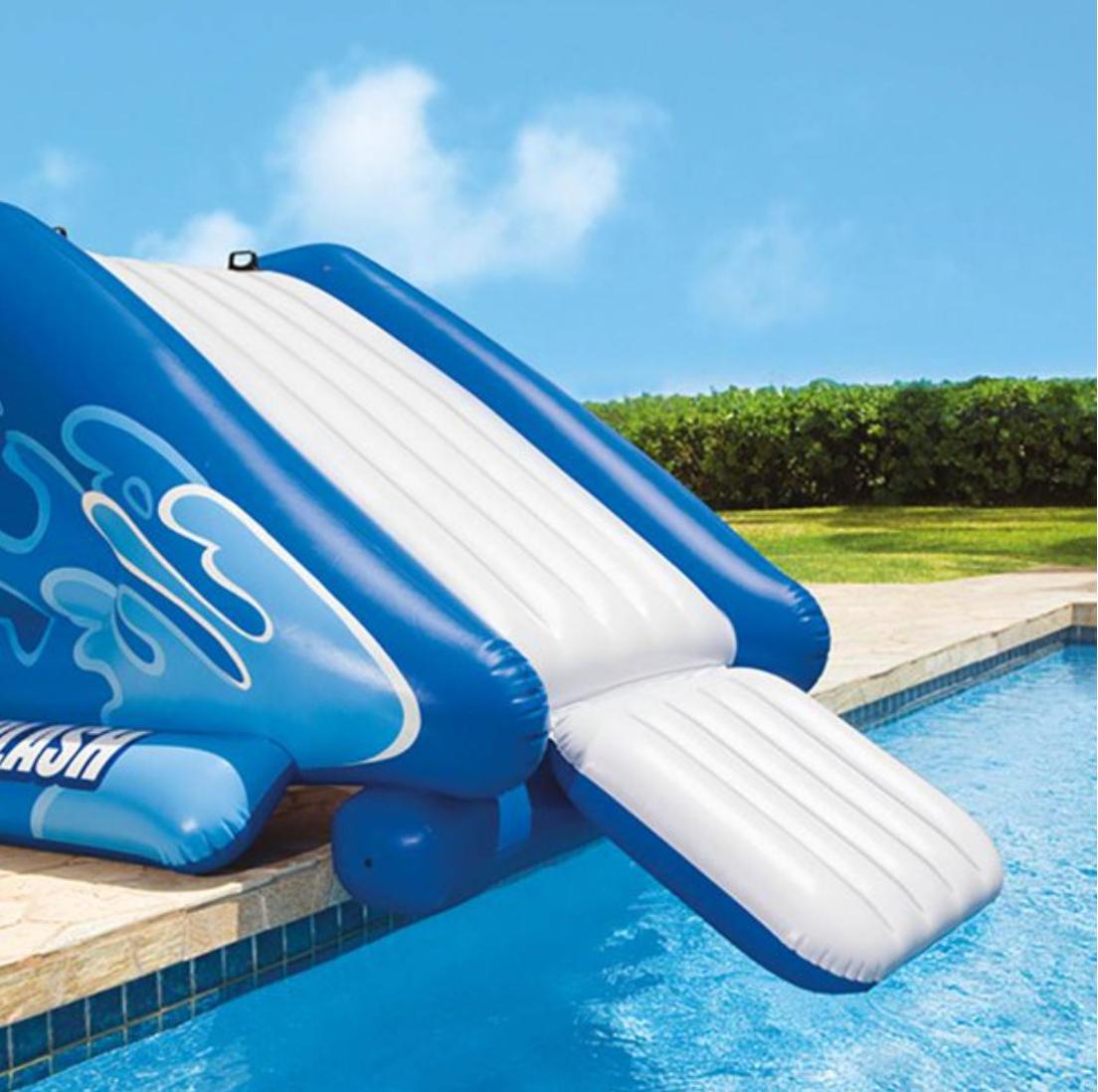 *heavy duty inflatable play center swimming pool spraying water slide accessory*