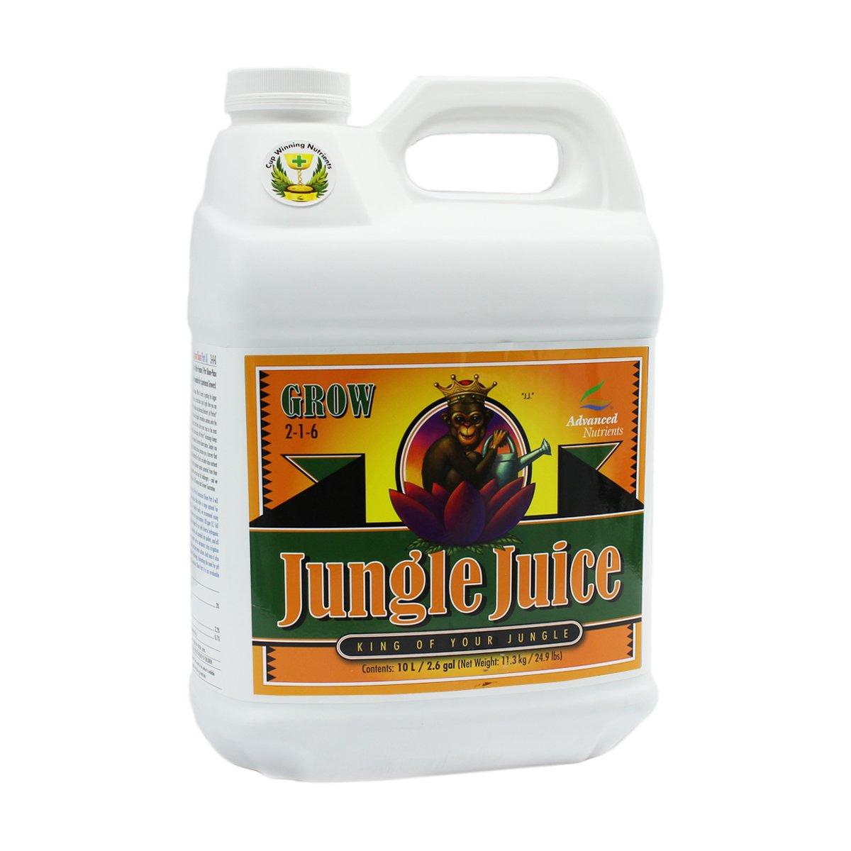 advanced nutrients 1725-16 jungle juice grow fertilizer, 10 liter, brown/a
