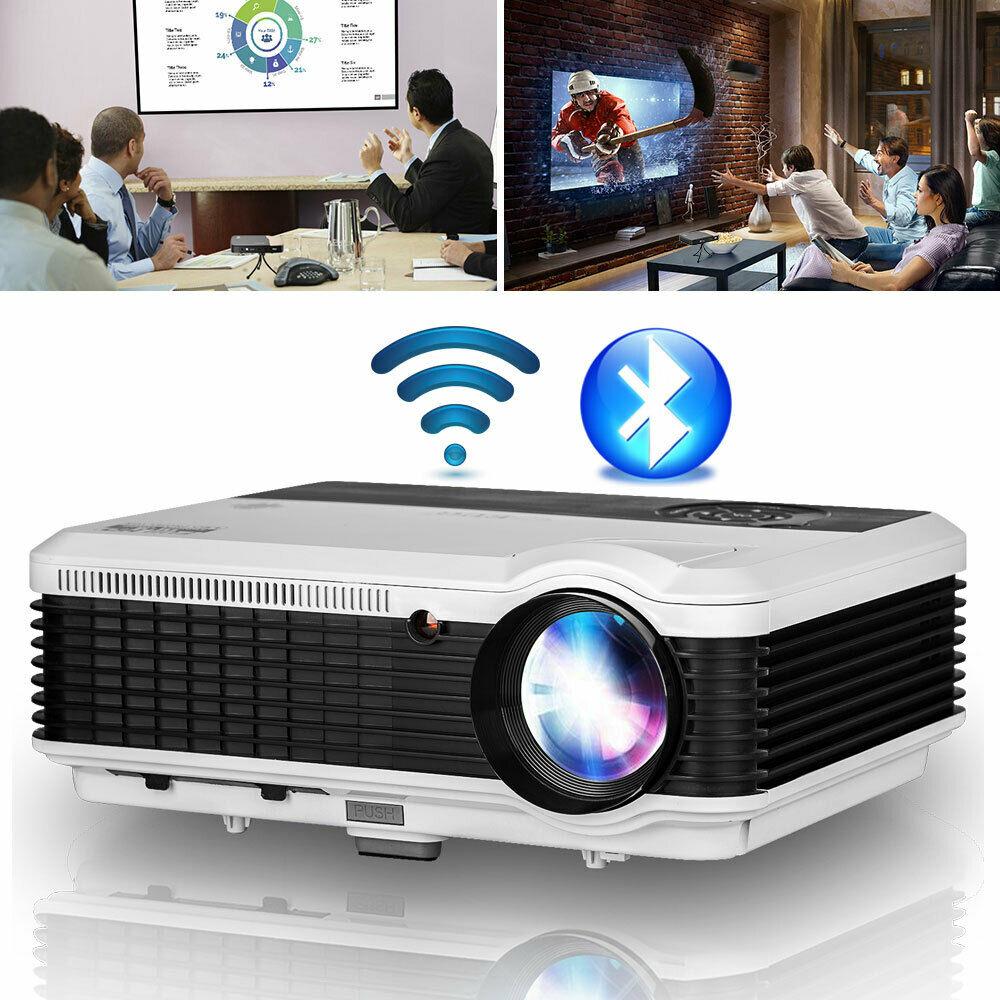 eug 6000lms bt projector hd smart home theater miracast airpplay apps netflix tv