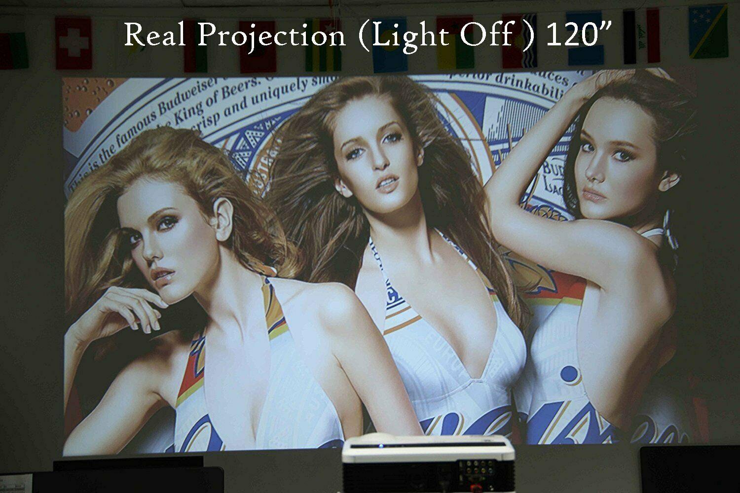 eug 6000lms bt projector hd smart home theater miracast airpplay apps netflix tv