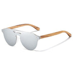 Wooden Leg Lightweight Pilot Style Polarized Sunglasses